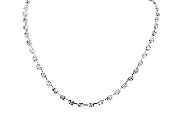 A310-68770: NECKLACE 2.05 TW BAGUETTES (17 INCHES)