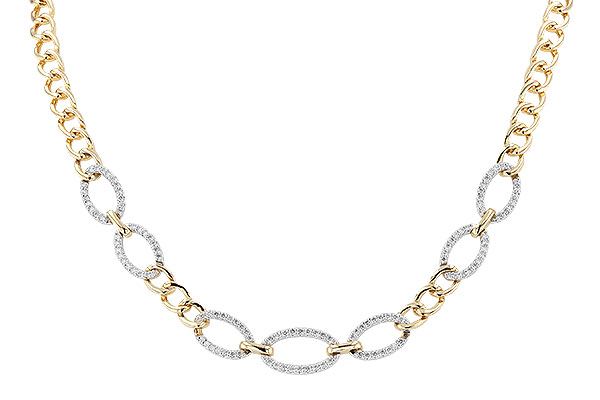 B310-66043: NECKLACE 1.12 TW (17")(INCLUDES BAR LINKS)